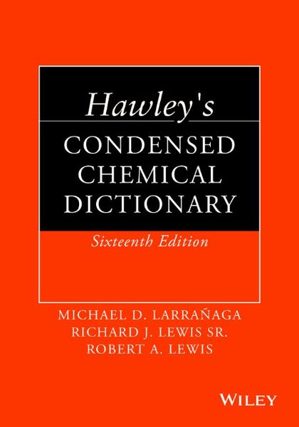 Produktbild: Hawley's Condensed Chemical Dictionary