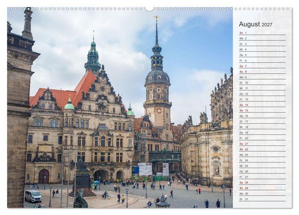 Produktbild: Dresden an der Elbe - Der Planer (hochwertiger Premium Wandkalender 2027 DIN A2 quer), Kunstdruck in Hochglanz