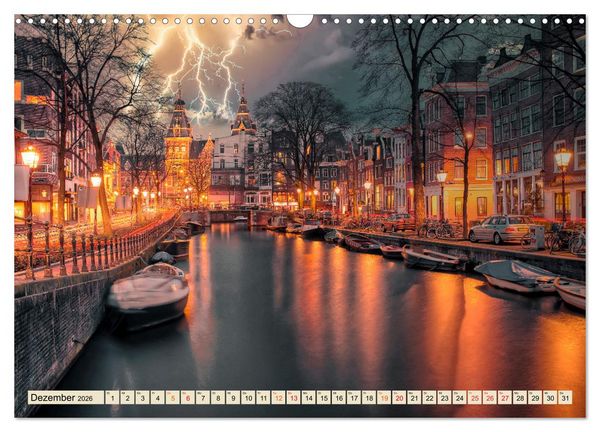 Produktbild: Metropolen - Weltst&auml;dte im Blitzlicht (Wandkalender 2026 DIN A3 quer), CALVENDO Monatskalender