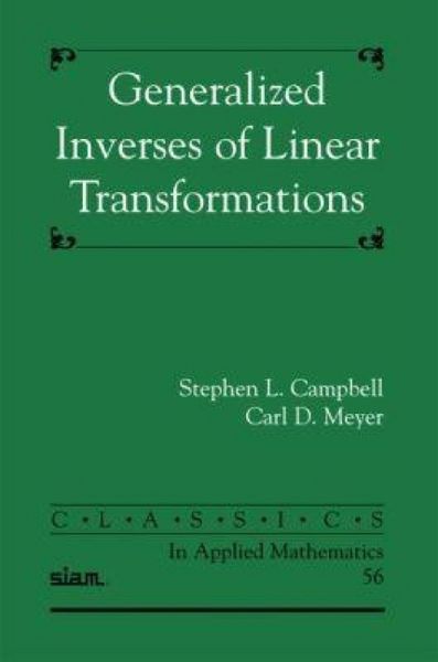 Produktbild: Generalized Inverses of Linear Transformations