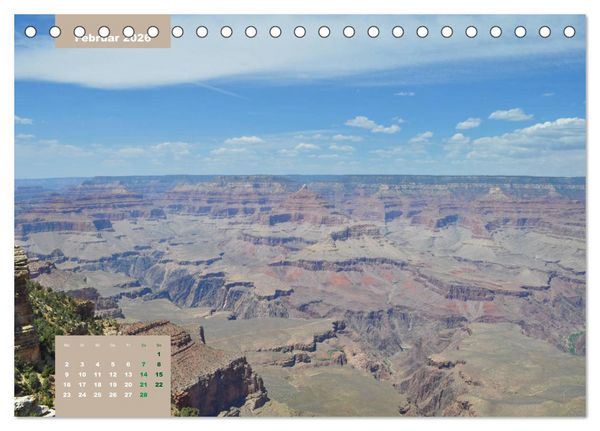 Produktbild: Erlebe mit mir die Schluchten des Grand Canyon (Tischkalender 2026 DIN A5 quer), CALVENDO Monatskalender