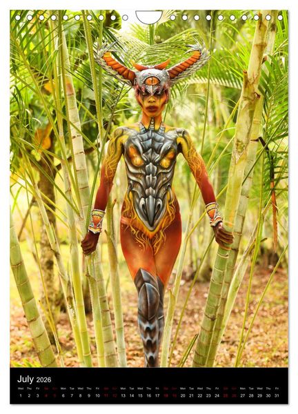 Produktbild: Equatorial Guinea Bodypainting Festival - Origins (Wall Calendar 2026 DIN A4 portrait), CALVENDO 12 Month Wall Calendar