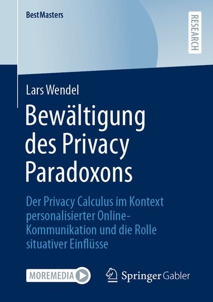 Produktbild: Bew&auml;ltigung des Privacy Paradoxons