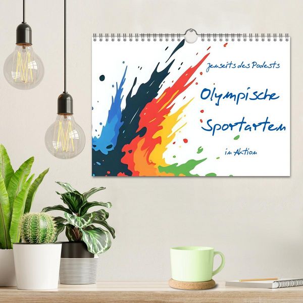 Produktbild: Jenseits des Podests - Olympische Sportarten in Aktion (Wandkalender 2026 DIN A4 quer), CALVENDO Monatskalender