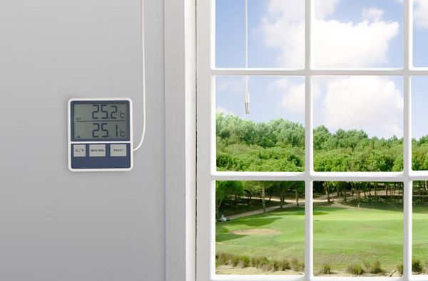Produktbild: Kabelgebundenes Thermometer Wei&szlig; 1015