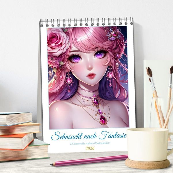 Produktbild: Sehnsucht nach Fantasie (Tischkalender 2026 DIN A5 hoch), CALVENDO Monatskalender