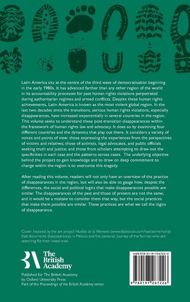 Produktbild: Ansolabehere, K: Disappearances in the Post-Transition Era i