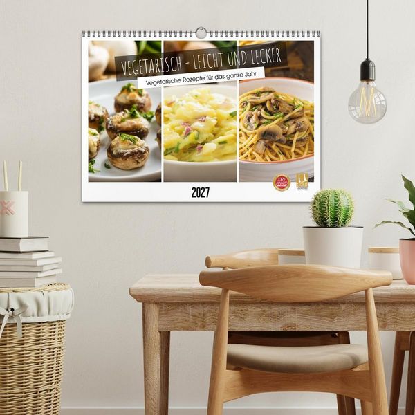 Produktbild: Vegetarisch - leicht und lecker (Wandkalender 2027 DIN A3 quer), CALVENDO Monatskalender