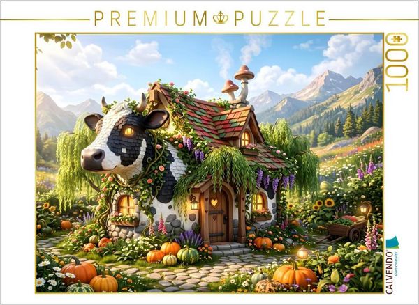 CALVENDO Puzzle Die Weide-Villa | 1000 Teile Lege-Größe 64x48cm Foto-Puzzle für glückliche Stunden