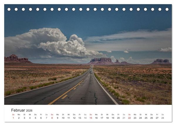 Produktbild: USA Roads (Tischkalender 2026 DIN A5 quer), CALVENDO Monatskalender