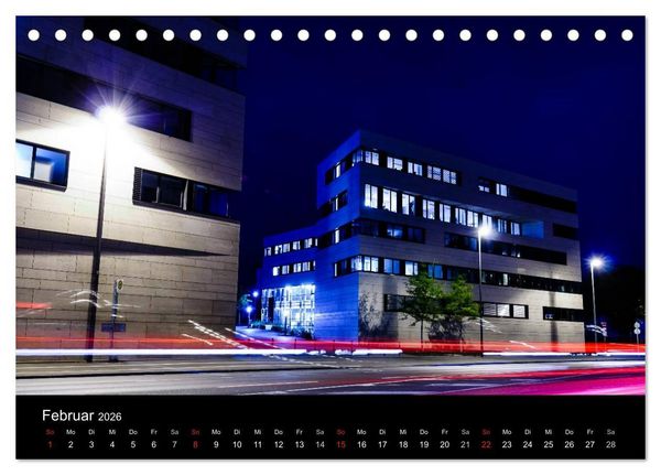 Produktbild: Nachts in Kassel (Tischkalender 2026 DIN A5 quer), CALVENDO Monatskalender