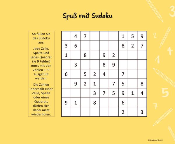 Einfache Sudokus für Senioren, die Spaß machen. Rätsel-Spaß, Beschäftigung und Gedächtnistraining für Senioren. Auch mit Demenz. Großdruck.