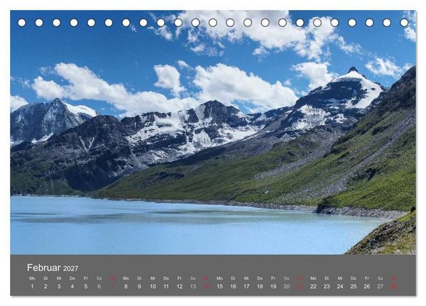 Produktbild: Wallis. Perle der Schweiz (Tischkalender 2027 DIN A5 quer), CALVENDO Monatskalender