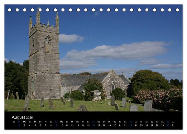 Produktbild: Anblicke und Ausblicke in Cornwall (Tischkalender 2026 DIN A5 quer), CALVENDO Monatskalender