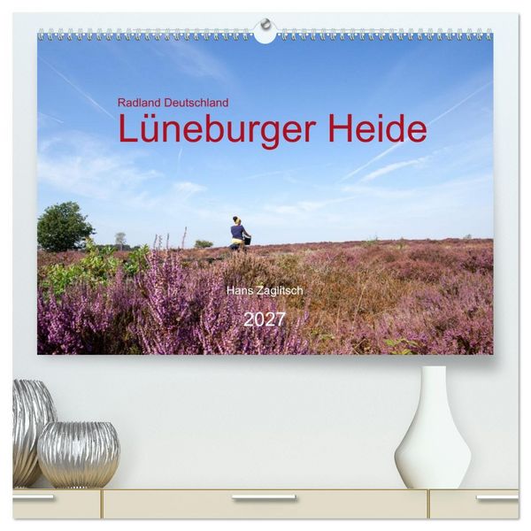 Produktbild: Radland Deutschland - L&uuml;neburger Heide (hochwertiger Premium Wandkalender 2027 DIN A2 quer), Kunstdruck in Hochglanz