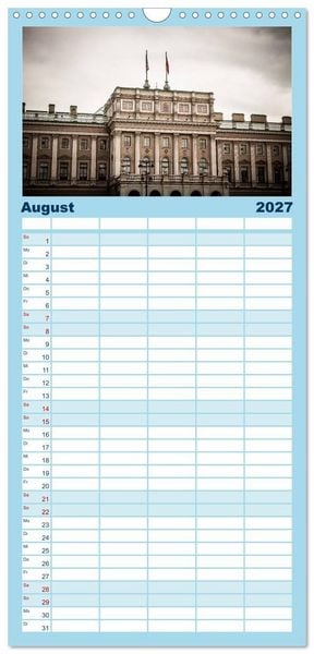 Produktbild: Familienplaner 2027 - Sankt Petersburg - "Venedig des Nordens" mit 5 Spalten (Wandkalender, 21 x 45 cm) CALVENDO