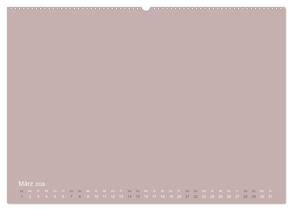 Produktbild: DIY Bastel-Kalender -Erdige Pastell Farben- Zum Selbstgestalten (Wandkalender 2026 DIN A2 quer), CALVENDO Monatskalender