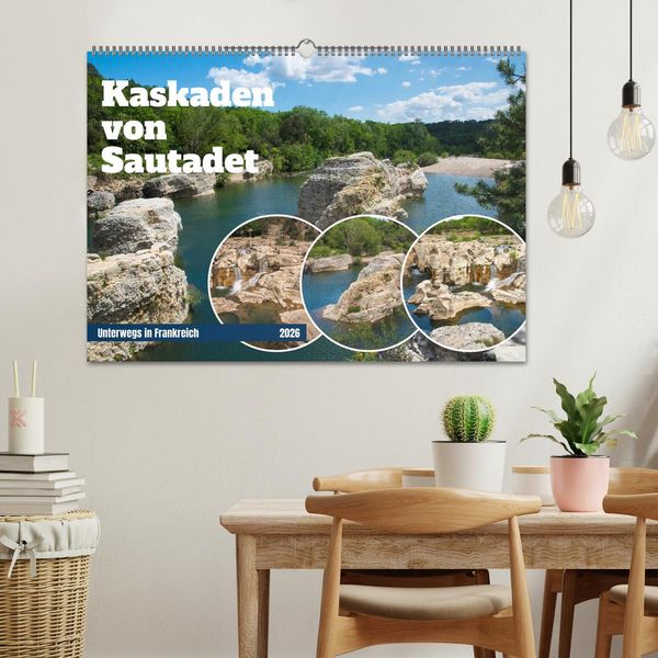 Produktbild: Kaskaden von Sautadet (Wandkalender 2026 DIN A2 quer), CALVENDO Monatskalender