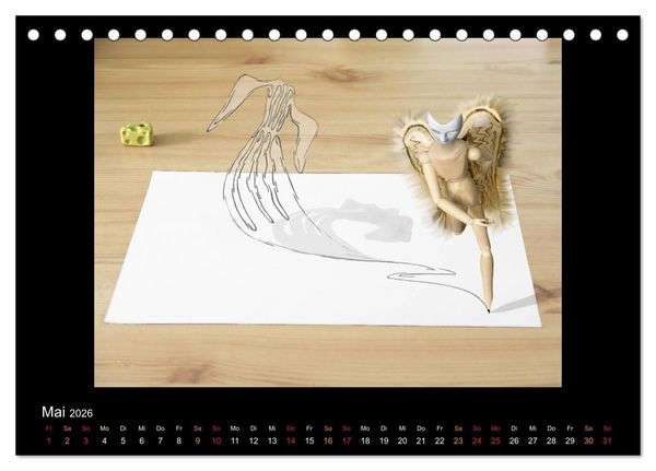 Produktbild: optische T&auml;uschungen 2026 (Tischkalender 2026 DIN A5 quer), CALVENDO Monatskalender