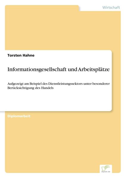 Produktbild: Informationsgesellschaft und Arbeitspl&auml;tze
