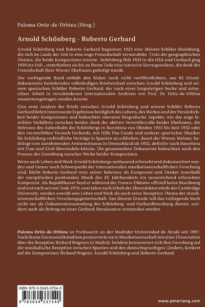 Produktbild: Arnold Sch&ouml;nberg und Roberto Gerhard: Briefwechsel