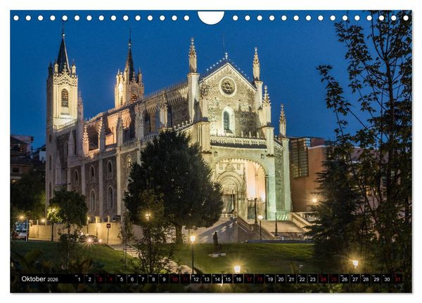 Produktbild: Madrid - Stadtansichten (Wandkalender 2026 DIN A4 quer), CALVENDO Monatskalender
