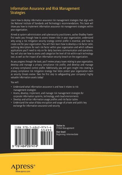 Produktbild: Information Assurance and Risk Management Strategies