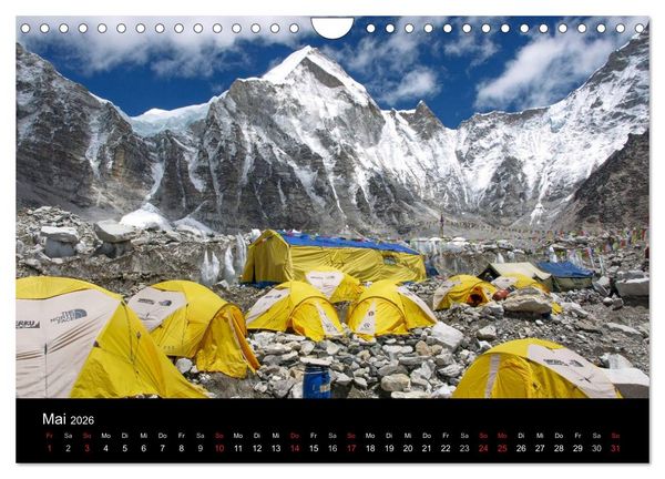 Produktbild: Majest&auml;tische Bergwelten - Der Everest Trek (Wandkalender 2026 DIN A4 quer), CALVENDO Monatskalender