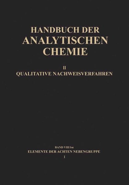 Produktbild: Elemente der Achten Nebengruppe I