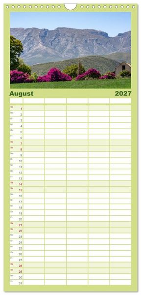Produktbild: Familienplaner 2027 - S&uuml;dafrika - Landschaft voller Vielfalt und Sch&ouml;nheit mit 5 Spalten (Wandkalender, 21 x 45 cm) CALVENDO