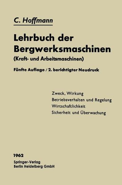 Produktbild: Lehrbuch der Bergwerksmaschinen