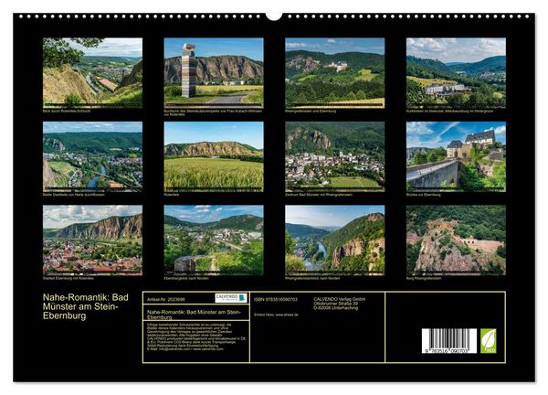 Produktbild: Nahe-Romantik: Bad M&uuml;nster am Stein-Ebernburg (hochwertiger Premium Wandkalender 2026 DIN A2 quer), Kunstdruck in Hochglanz