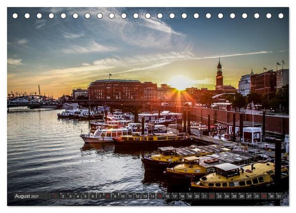 Produktbild: Stadt Hamburg (Tischkalender 2027 DIN A5 quer), CALVENDO Monatskalender