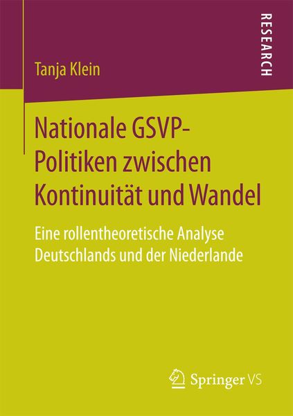 Produktbild: Nationale GSVP-Politiken zwischen Kontinuit&auml;t und Wandel