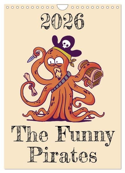 Produktbild: The Funny Pirates (Wall Calendar 2026 DIN A4 portrait), CALVENDO 12 Month Wall Calendar