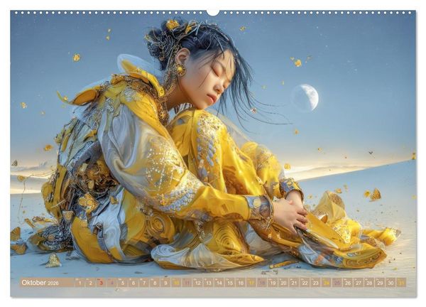 Produktbild: Anmutige Menschen - Atmosph&auml;risch und vertr&auml;umt (Wandkalender 2026 DIN A2 quer), CALVENDO Monatskalender