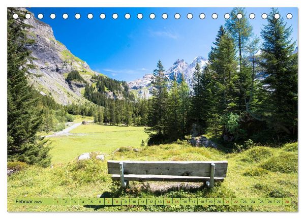 Produktbild: Alpentraum Kandersteg (Tischkalender 2026 DIN A5 quer), CALVENDO Monatskalender