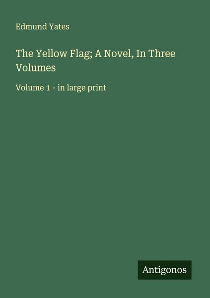 Produktbild: The Yellow Flag; A Novel, In Three Volumes