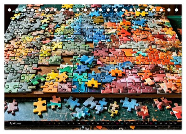Produktbild: Faszination PUZZLE (Tischkalender 2026 DIN A5 quer), CALVENDO Monatskalender