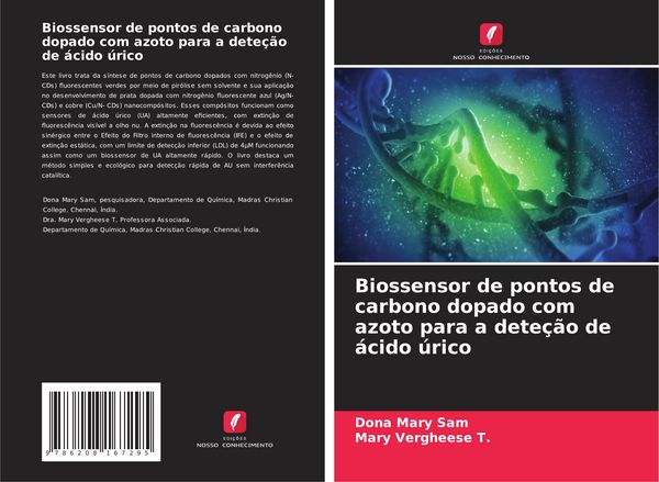 Produktbild: Biossensor de pontos de carbono dopado com azoto para a dete&ccedil;&atilde;o de &aacute;cido &uacute;rico