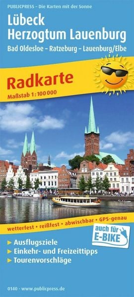 Produktbild: L&uuml;beck - Herzogtum Lauenburg, Bad Oldesloe - Ratzeburg - Lauenburg/Elbe 1:100 000