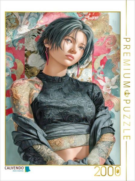 Produktbild: CALVENDO Puzzle Taatoo Frauen in Manga-&Auml;sthetik | 2000 Teile Lege-Gr&ouml;&szlig;e 90x67cm Foto-Puzzle f&uuml;r gl&uuml;ckliche Stunden