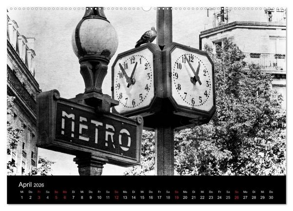 Produktbild: Streifzug durch Paris (Wandkalender 2026 DIN A2 quer), CALVENDO Monatskalender