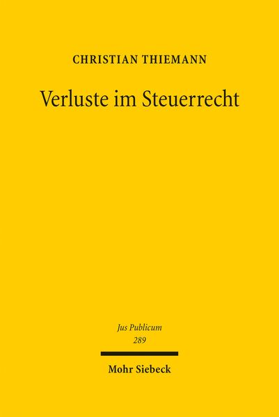 Produktbild: Verluste im Steuerrecht