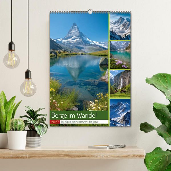 Produktbild: Berge im Wandel (Wandkalender 2027 DIN A2 hoch), CALVENDO Monatskalender