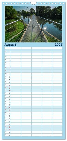 Produktbild: Familienplaner 2027 - Sigmaringen - h&uuml;bsche Kleinstadt an der Donau mit 5 Spalten (Wandkalender, 21 x 45 cm) CALVENDO