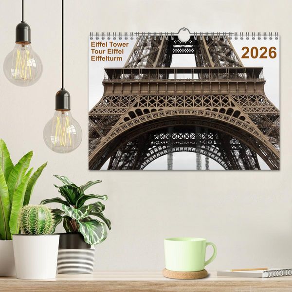 Produktbild: Eiffel Tower &ndash; Tour Eiffel &ndash; Eiffelturm &ndash; Paris 2026 (Wandkalender 2026 DIN A4 quer), CALVENDO Monatskalender