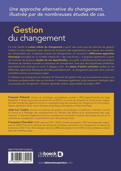 Produktbild: Gestion du changement vers mana