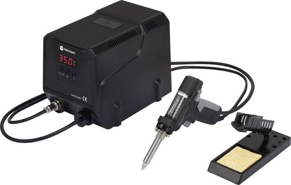 Produktbild: TOOLCRAFT ZD-8925 Entl&ouml;tstation digital 90W 160 - 480&deg;C inkl. Entl&ouml;tsaugpumpe
