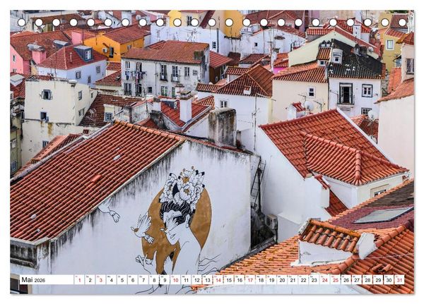 Produktbild: Bezauberndes Lissabon (Tischkalender 2026 DIN A5 quer), CALVENDO Monatskalender